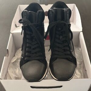 Aldo Black High-Top Athletic Sneakers